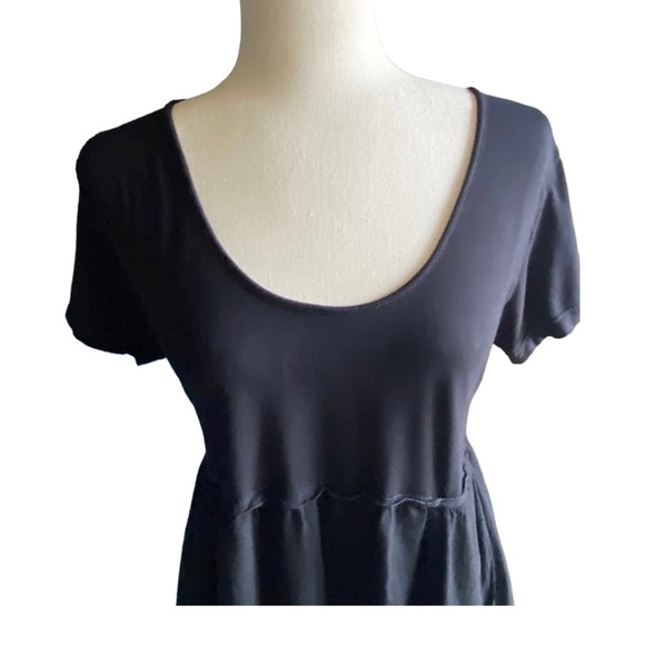 NWOT-LOTUS TRADERS-BLACK BABYDOLL TOP-SIZE XL - Picture 2 of 7